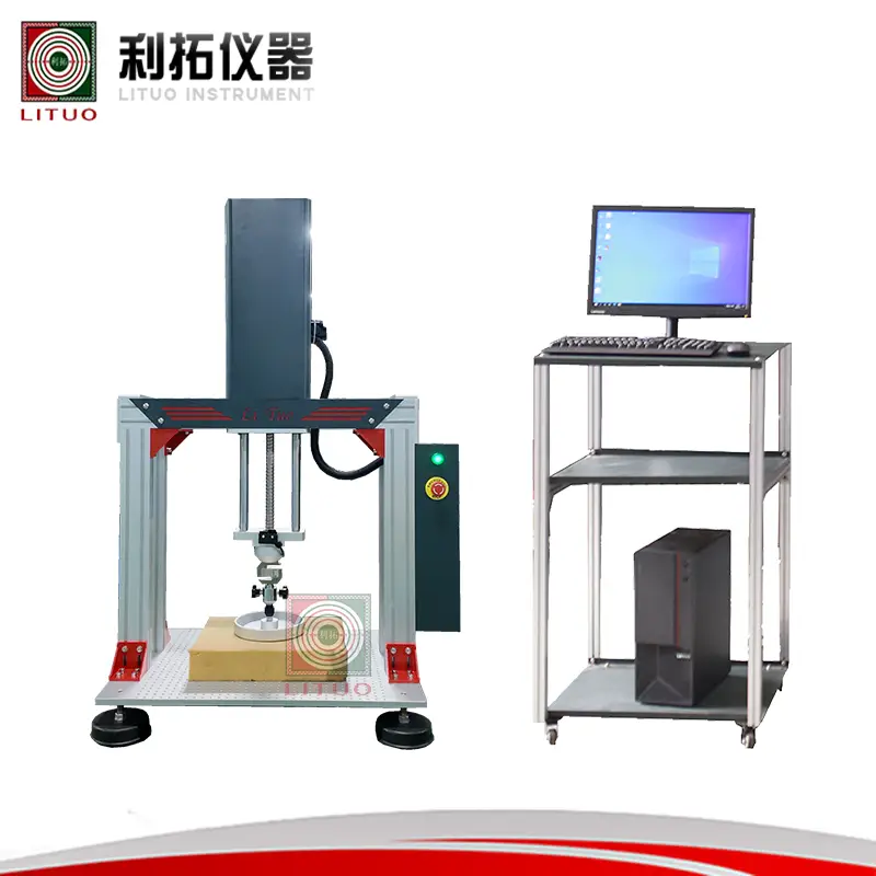 海綿壓陷硬度試驗(yàn)機(jī)原材料檢測設(shè)備家具檢測設(shè)備廠家利拓儀器海綿測試儀器海綿硬度檢測設(shè)備海綿壓陷硬度測試儀器